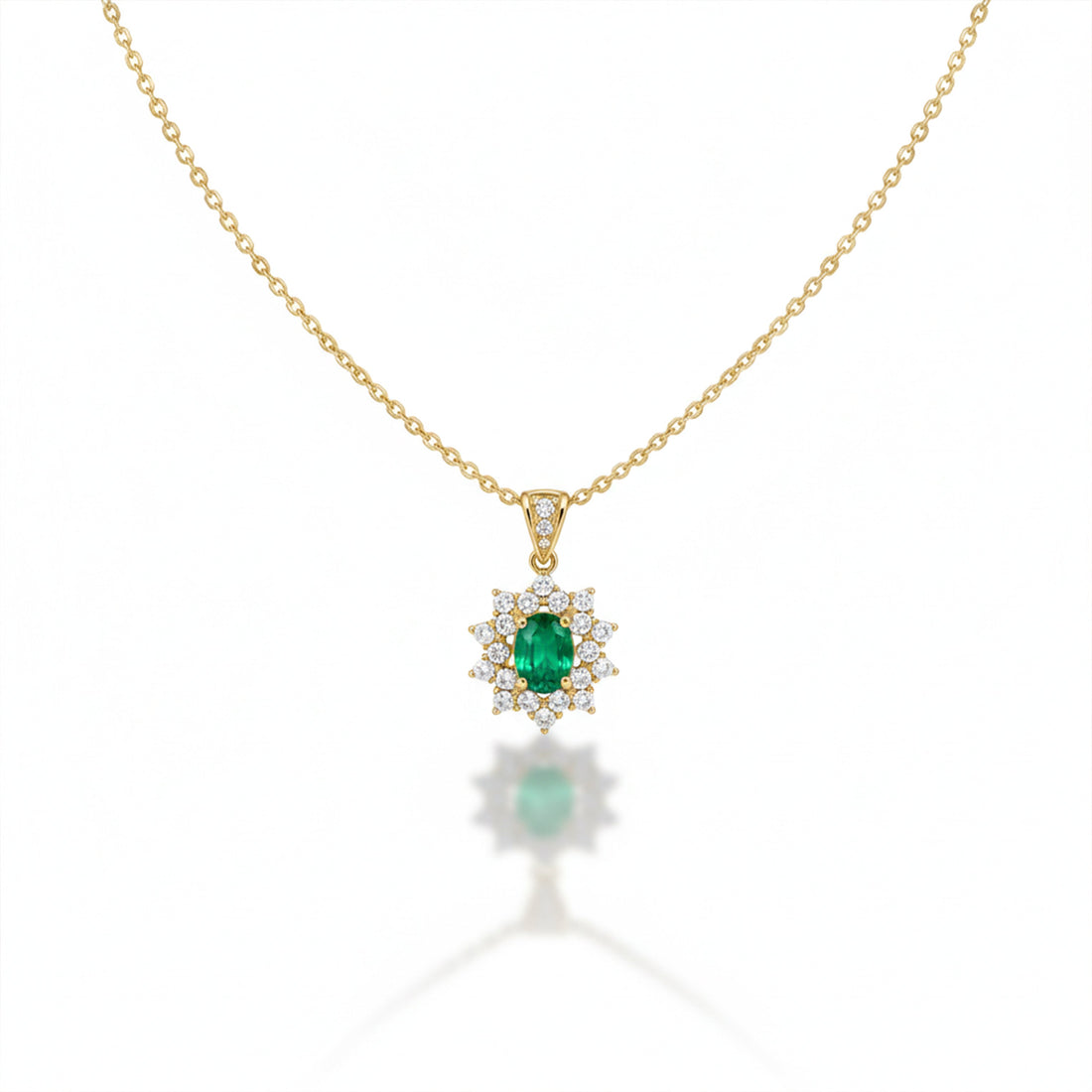 Verde-Cut Jade Gemstone Women Neckless GWN -92