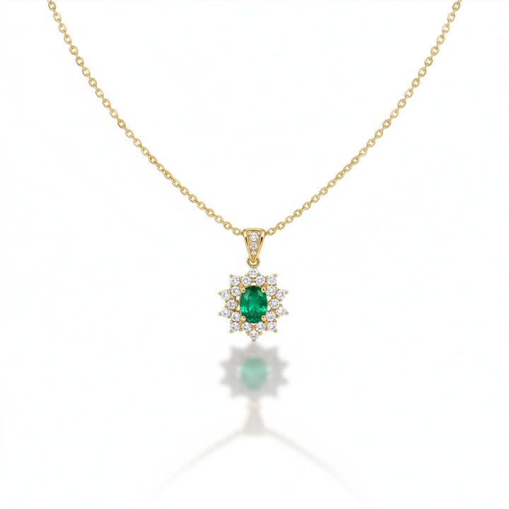 Verde-Cut Jade Gemstone Women Neckless GWN -92