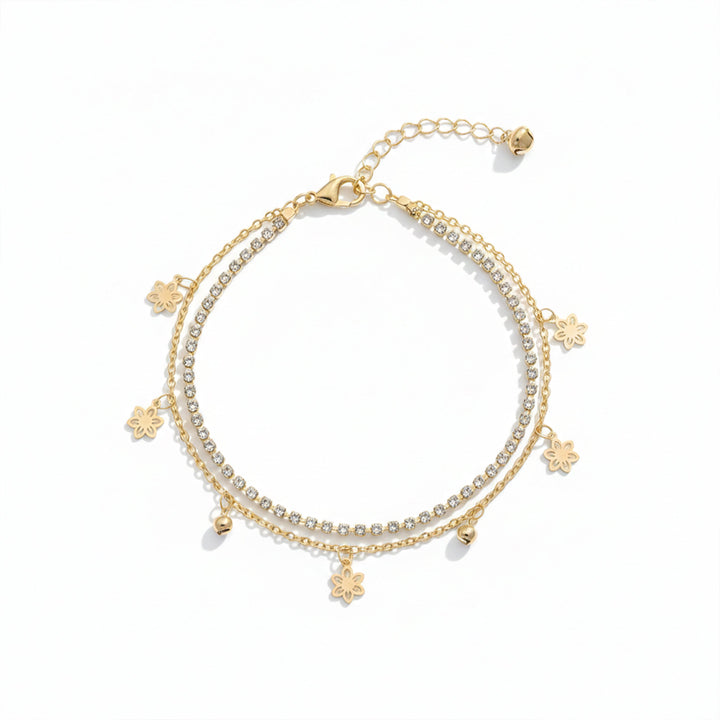 Cubic Zirconia Duo Tier Payal GWA -39