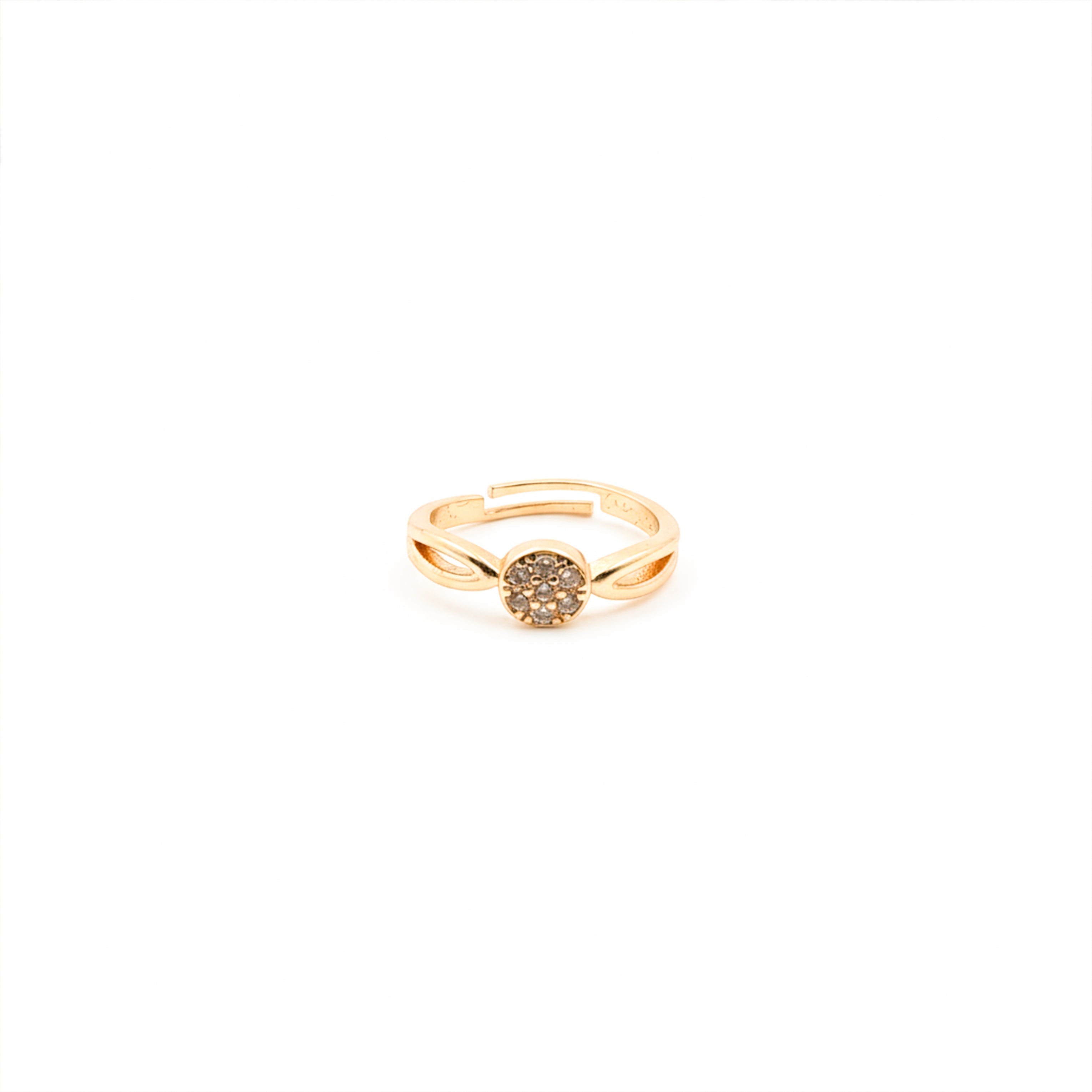 Gold-Toned Encircled Accent Band GWR -13