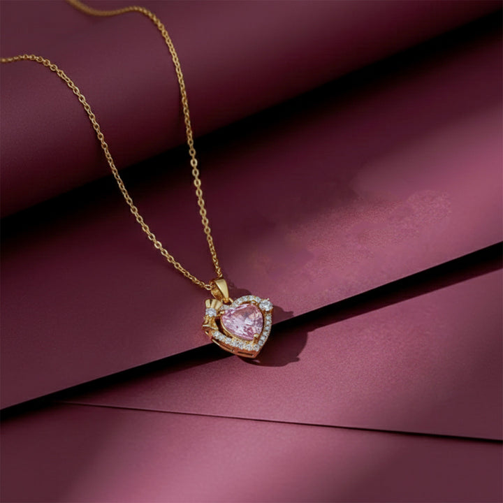 Rosette Love Cubic Zirconia Women Neckless GWN -79