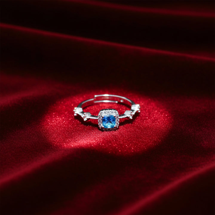 Blue Halo Adjustable Ring