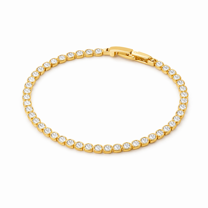 Gold-Toned Sparkle Line Kangan GWB -38