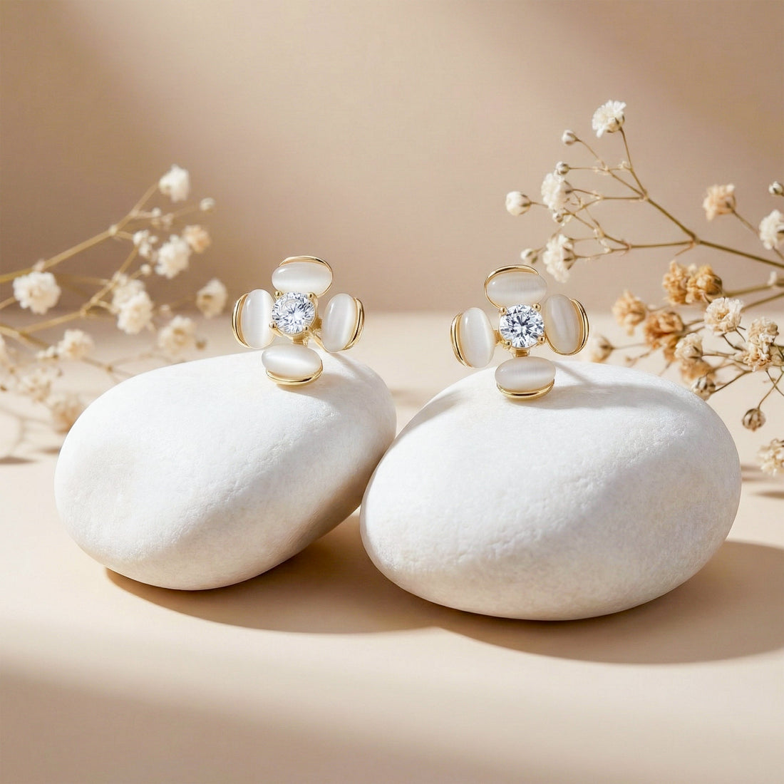Moti Bloom Post Ear Studs GWE -107