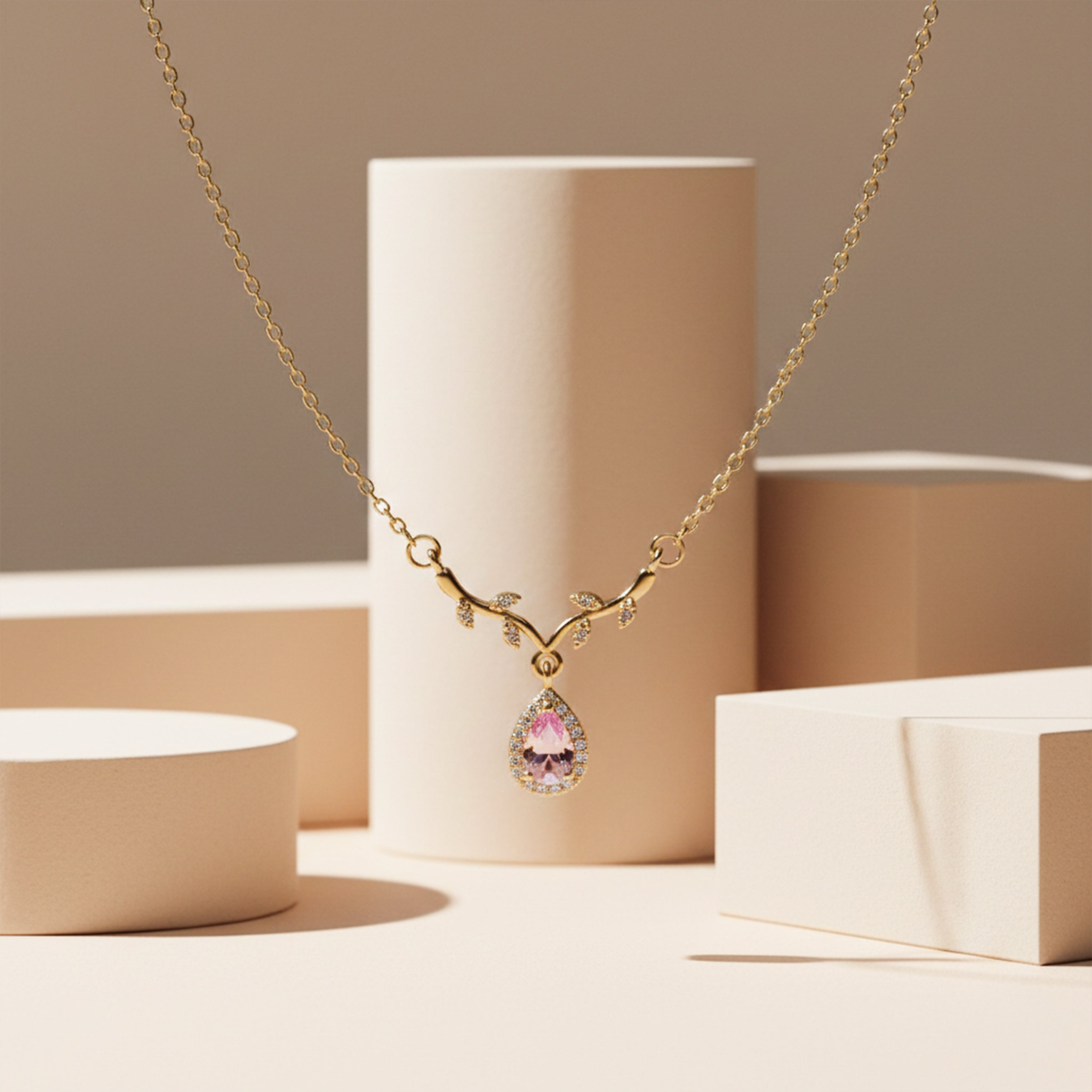 Vine Necklace for women in Gold - Finora Jewels