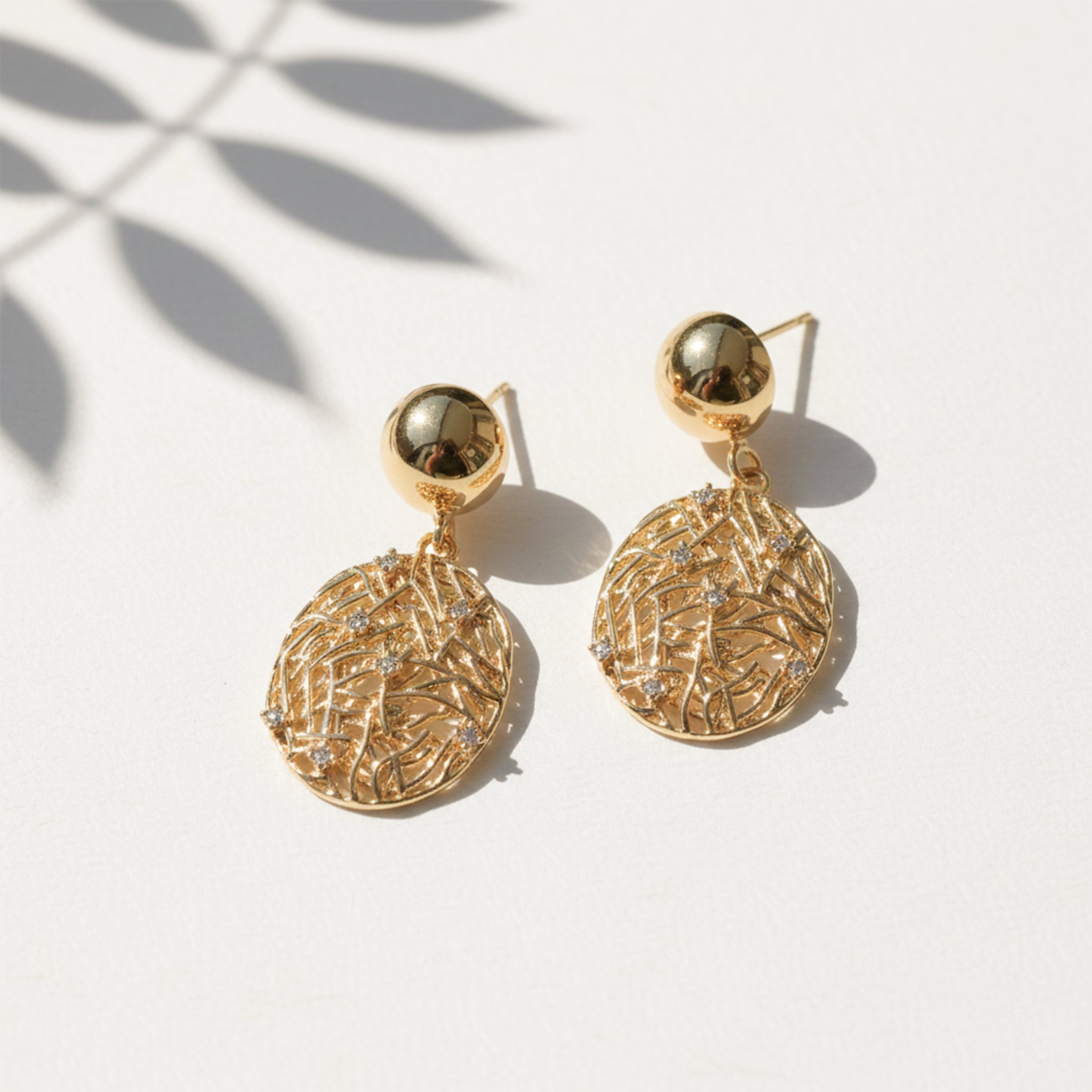 Sunora Weave Drops Ear Studs GWE -13