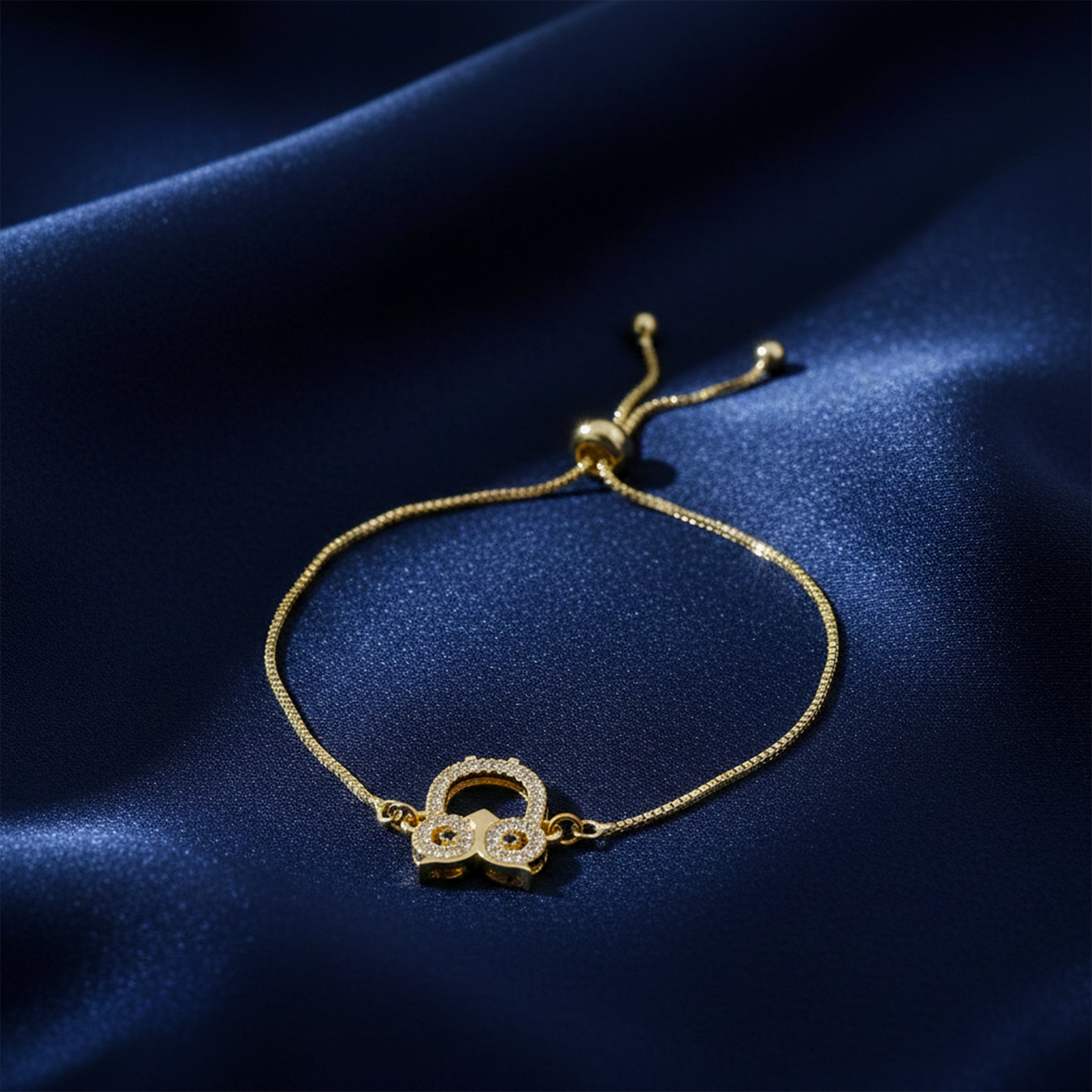 Women Bracelet CZ Owl Gold jewellery - Finora Jewels