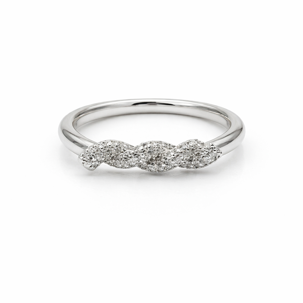 Silver Wave Sparkle Band GWR -21