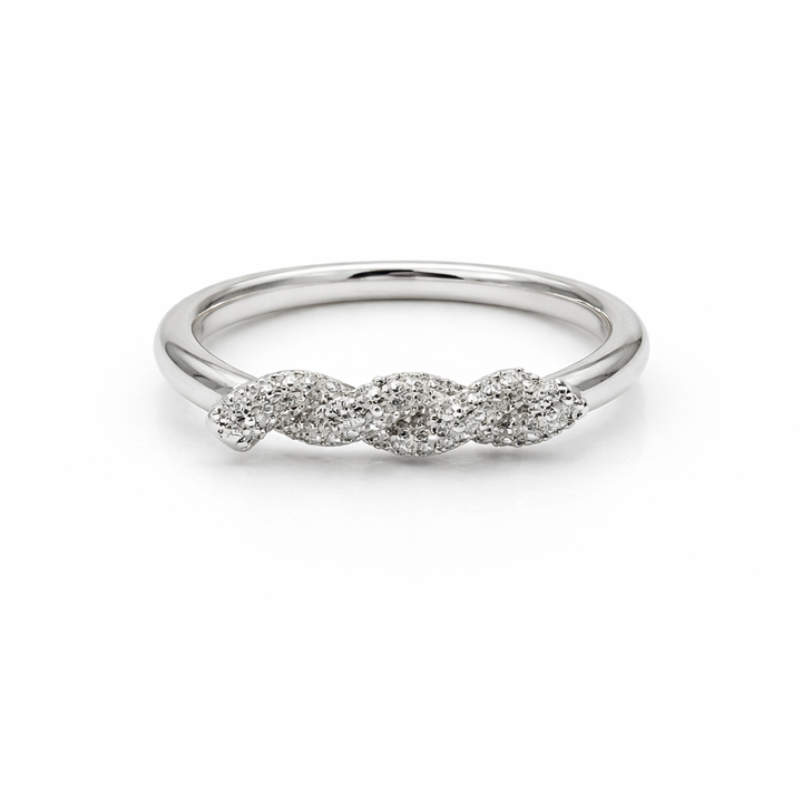 Silver Wave Sparkle Band GWR -21