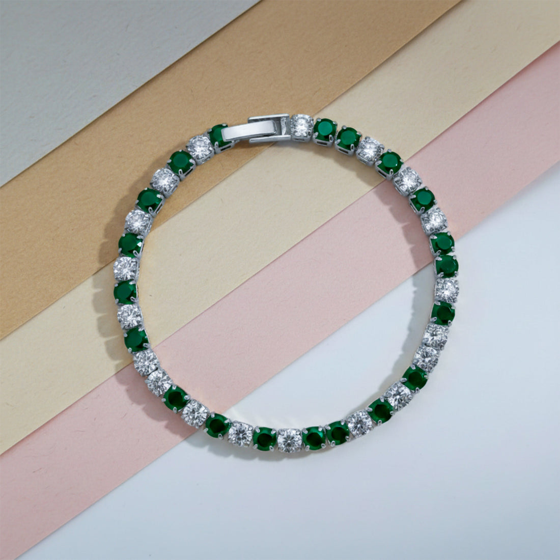 Verde & Zirconia Stone Line Kangan GWB -70