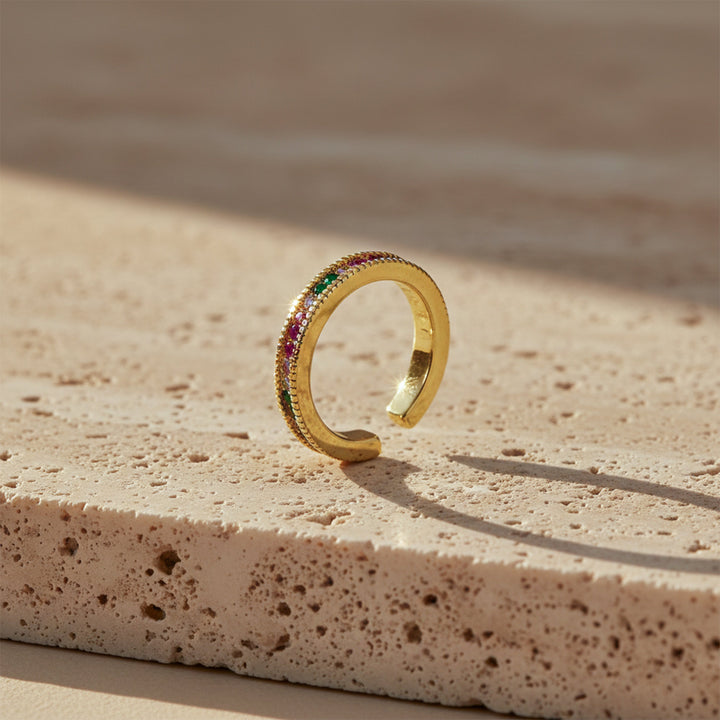 Gold-Toned Rainbow Accent Band Band GWR -53