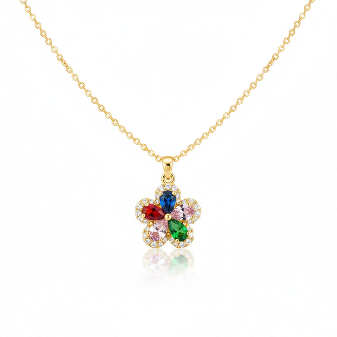 Dazzling Multicolor Gemstone Women Neckless GWN -74