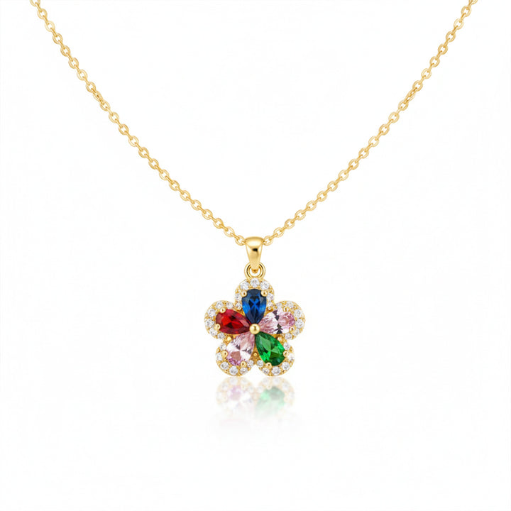 Dazzling Multicolor Gemstone Women Neckless GWN -74
