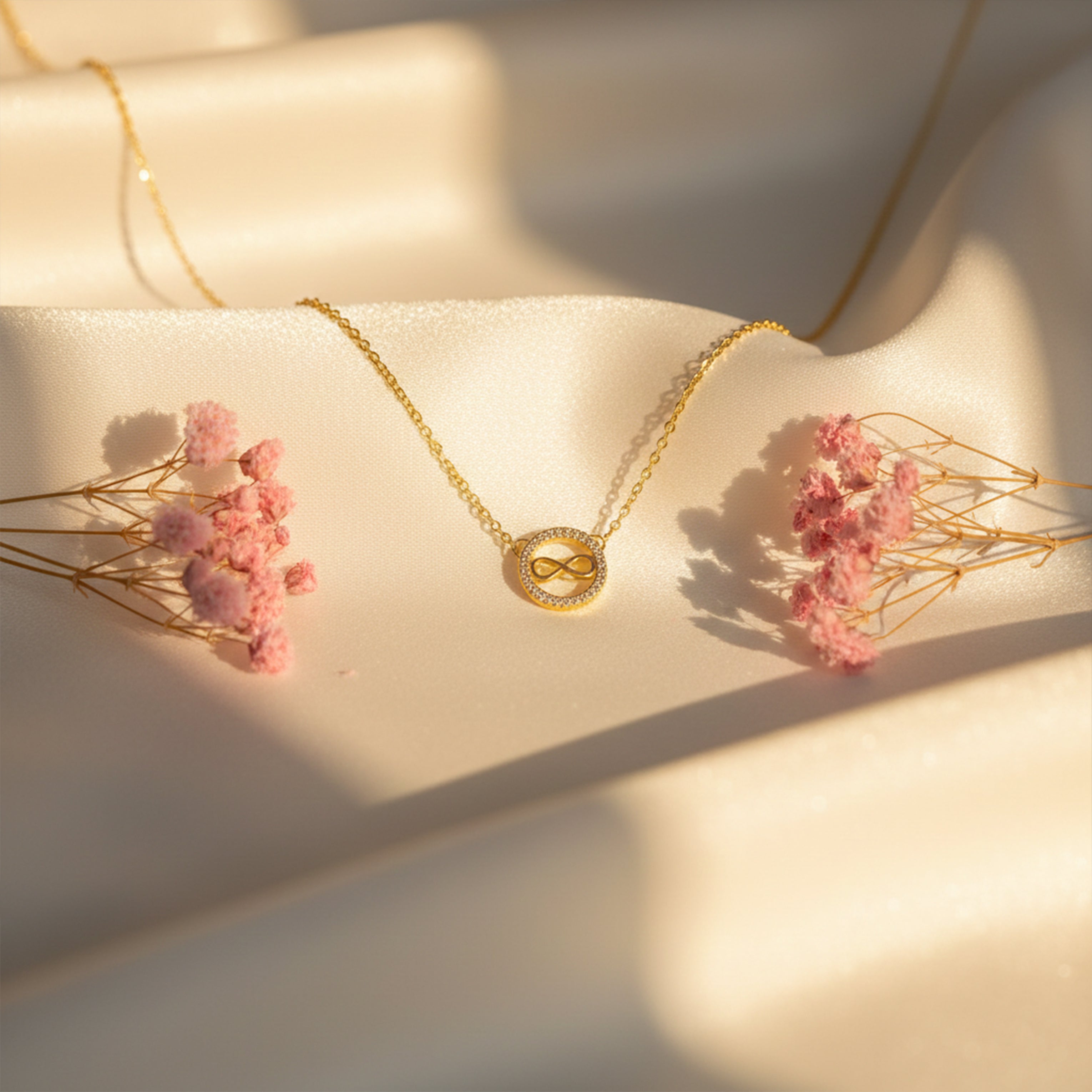 Gold-Toned Eternal Encircled Accent Link Set GWN -50