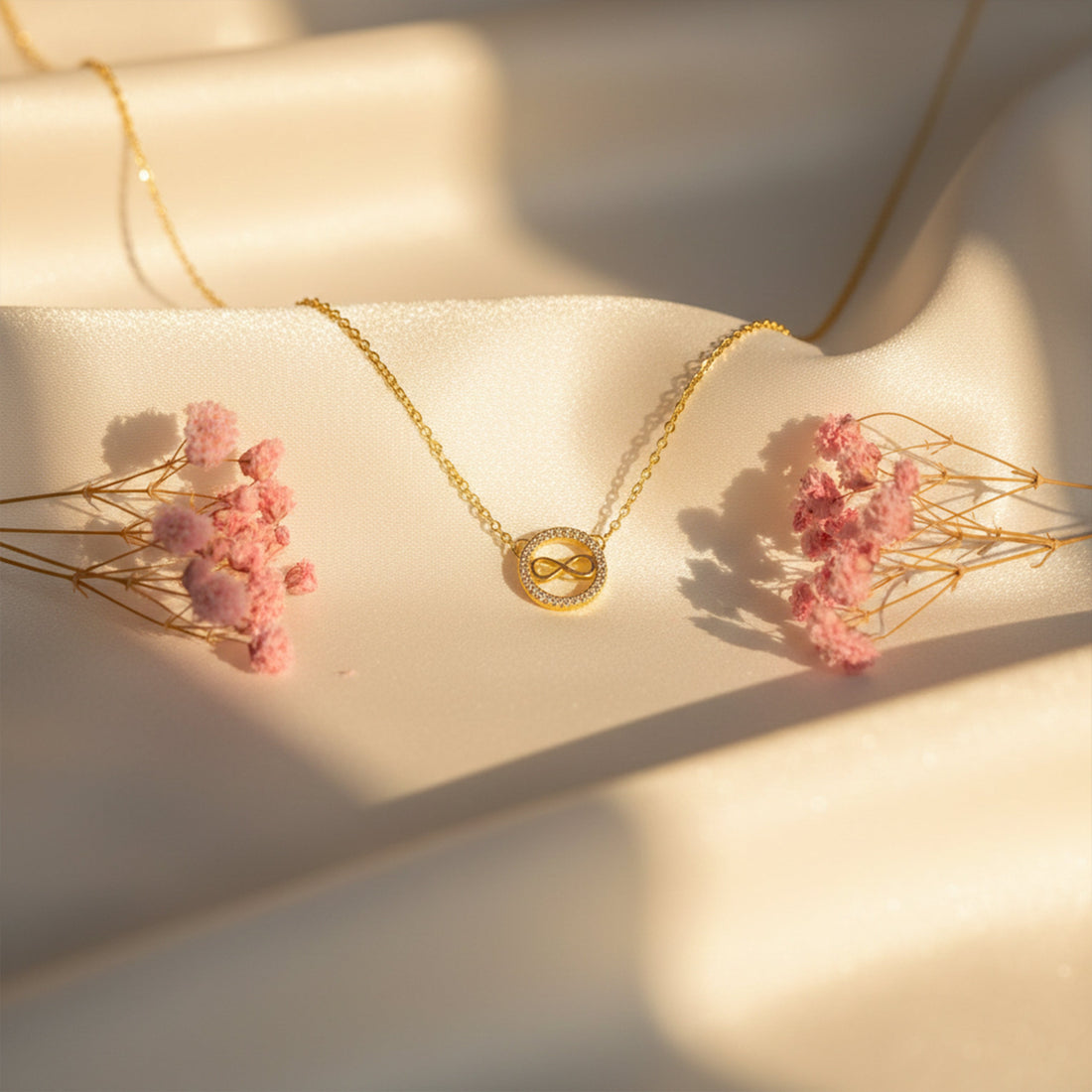 Gold-Toned Eternal Encircled Accent Link Set GWN -50