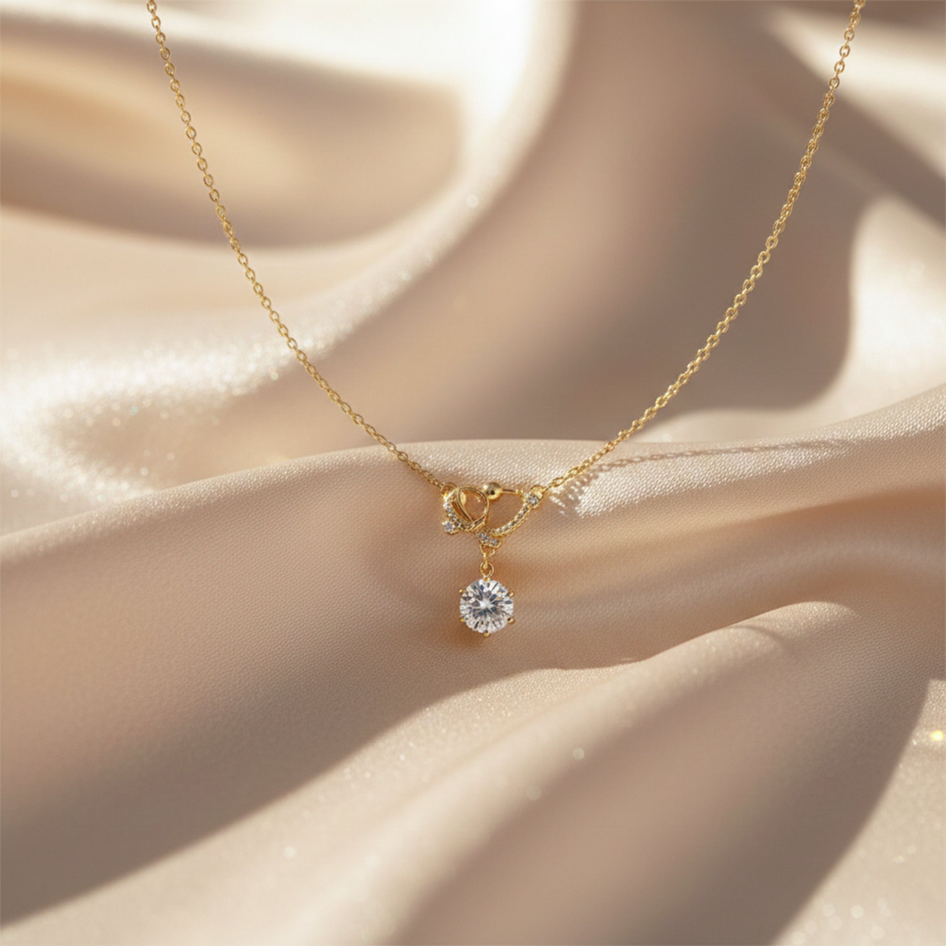 Solo-Stone Accent Locket Link Set GWN -129