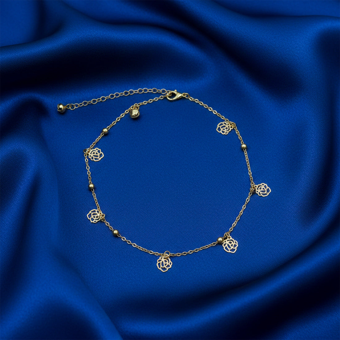 Gold Rosette Accent Payal GWA -55