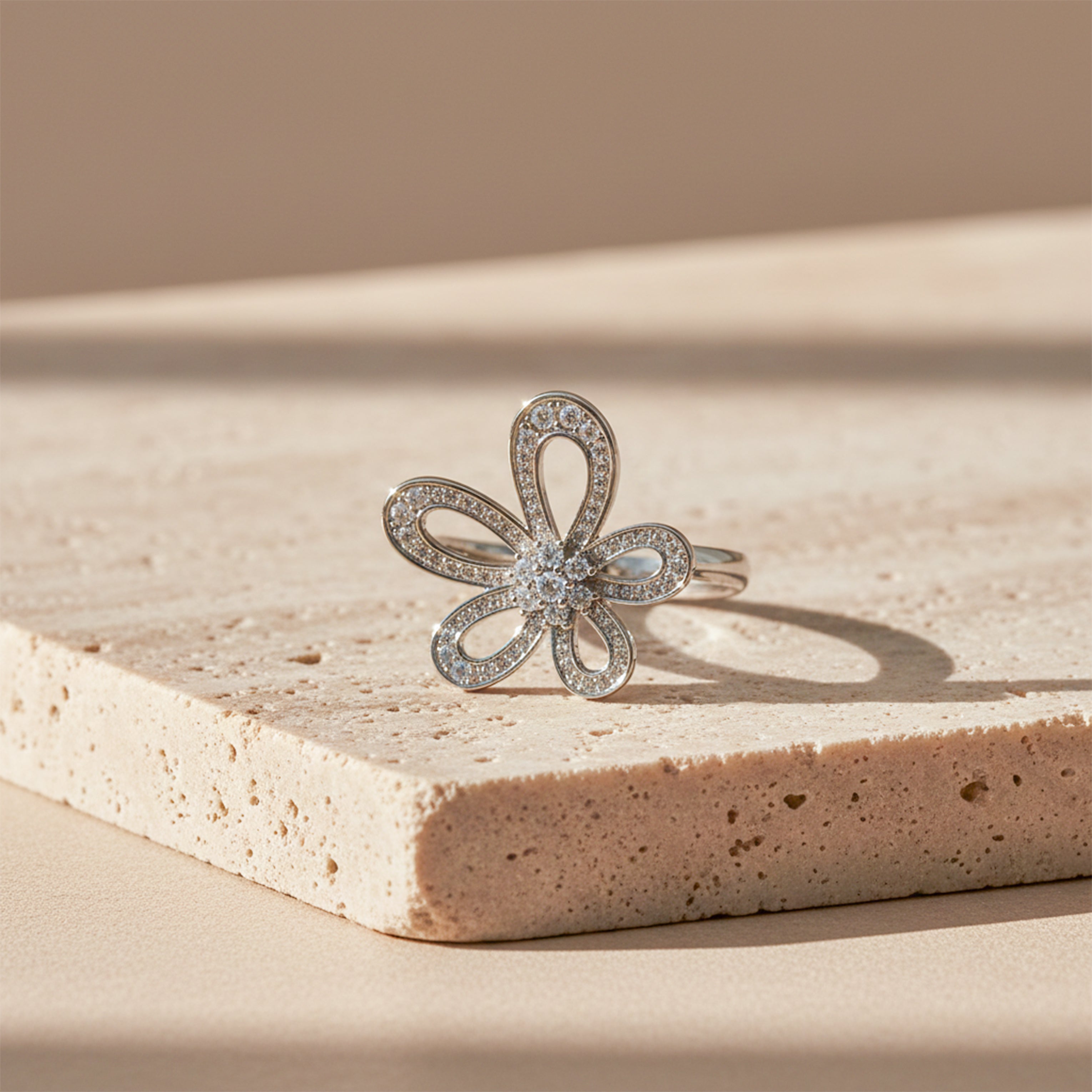 Silver Bloom Sparkle Band GWR -27