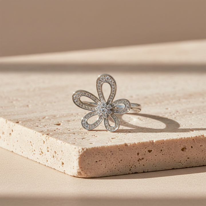 Silver Bloom Sparkle Band GWR -27