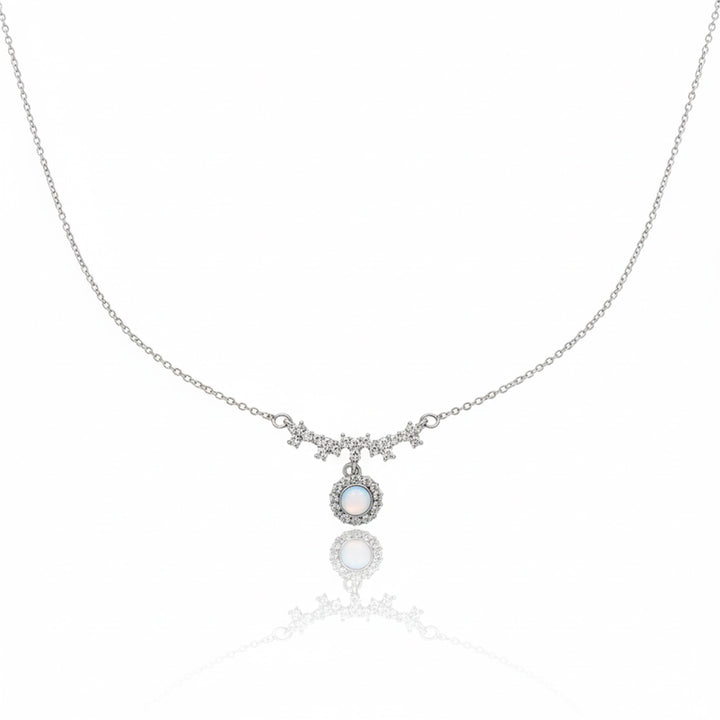 Encircled Moonstone Locket Link Set GWM -83