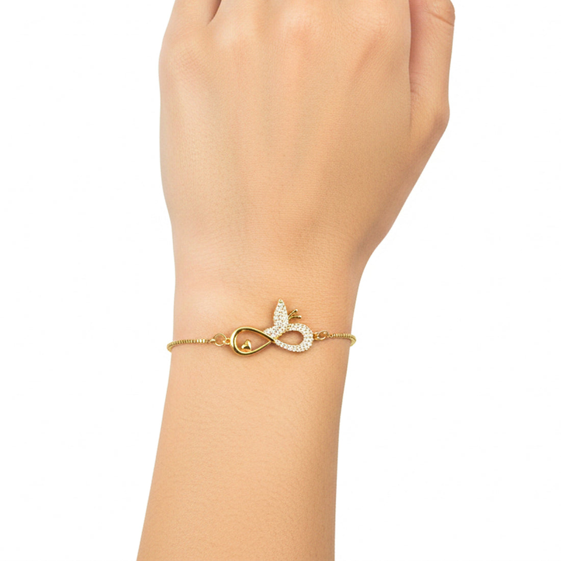 Women Bracelet Infinity Butterfly Gold jewellery - Finora Jewels