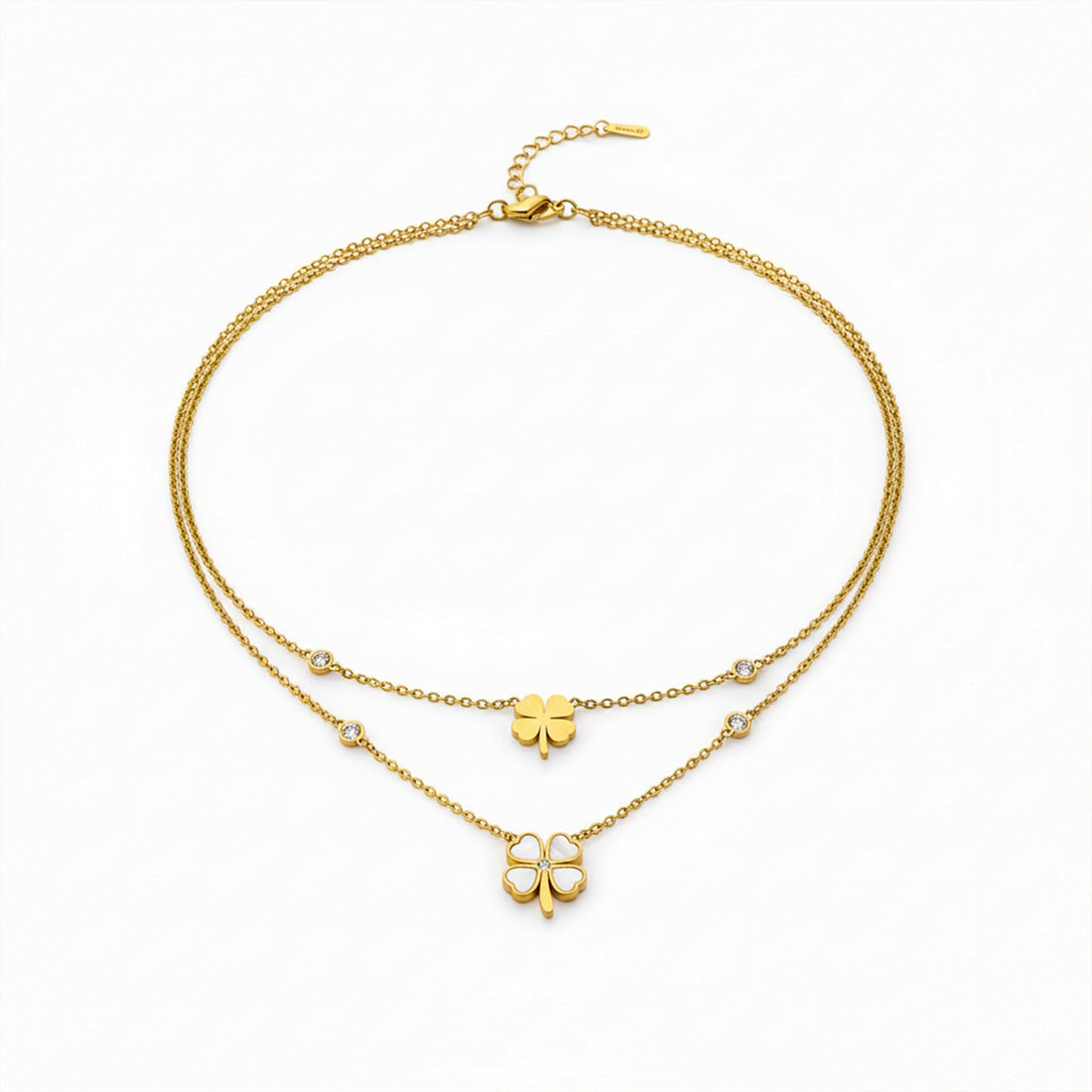 Quatrefoil Tiered Gold Payal GWN -127
