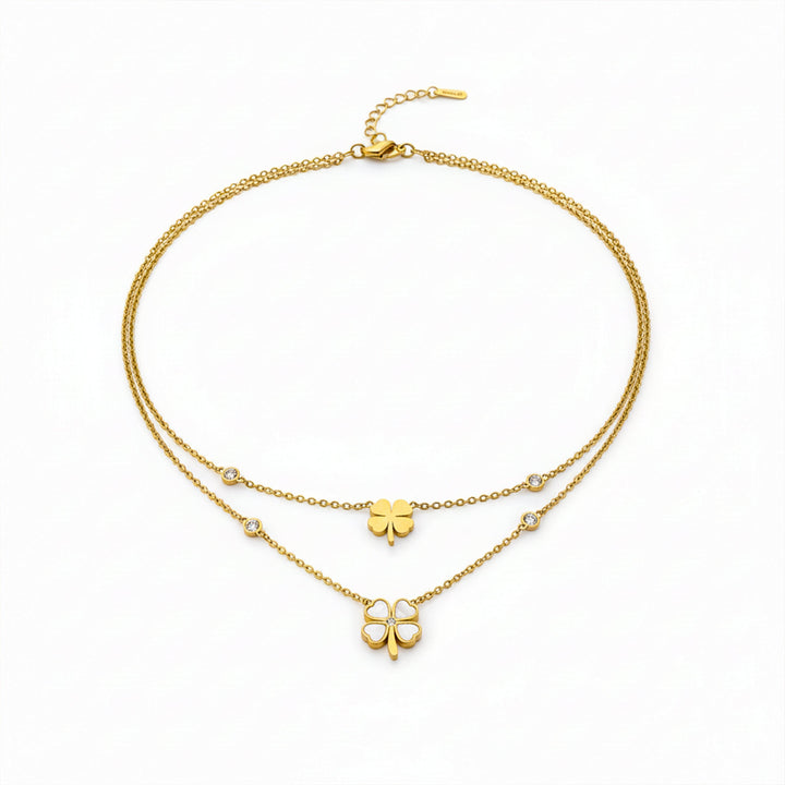 Quatrefoil Tiered Gold Payal GWN -127