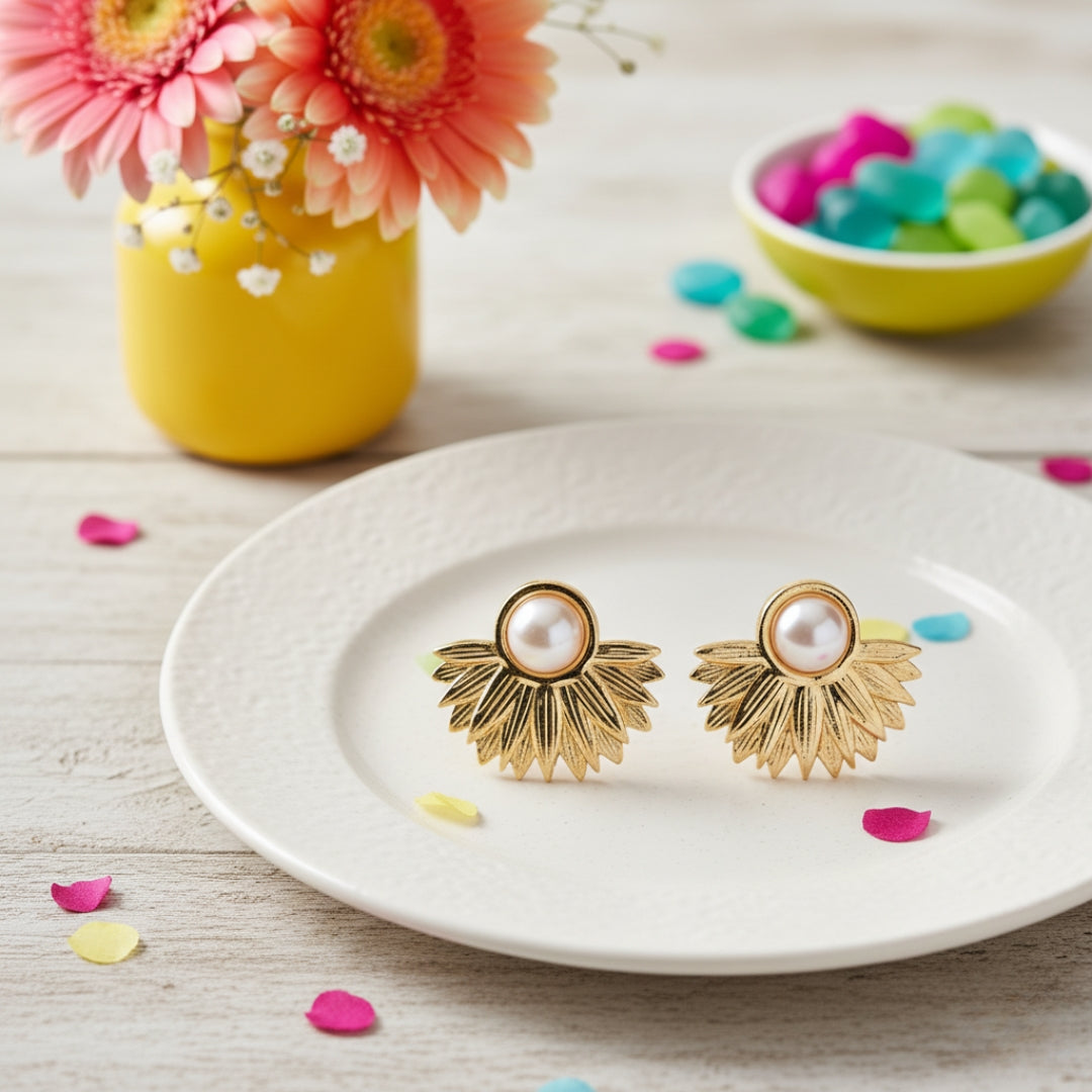 Moti Hoop Women Earring GWE -7