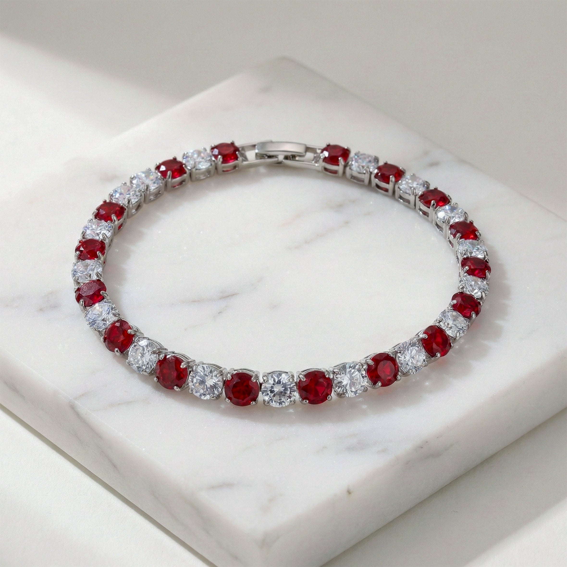 Crimson & Zirconia Stone Line Kangan GWB -67
