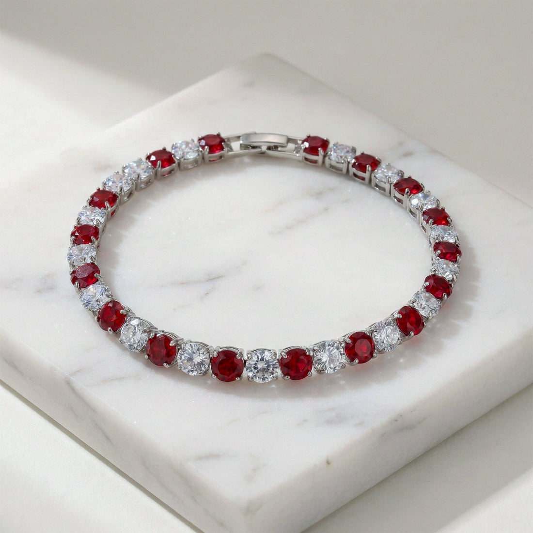 Crimson & Zirconia Stone Line Kangan GWB -67