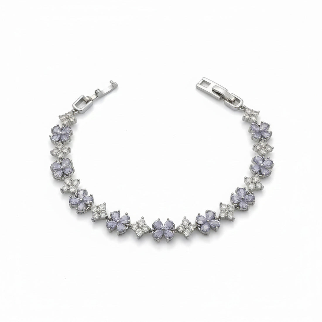 Silver Lavender Bracelet for women - Finora Jewels