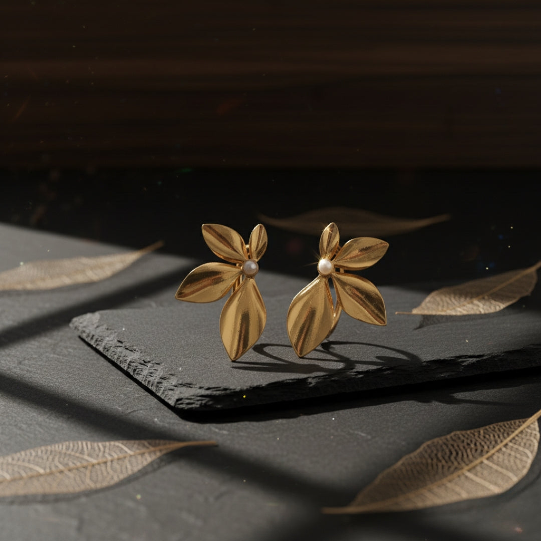 Gold Flora Women Earring GWE -8