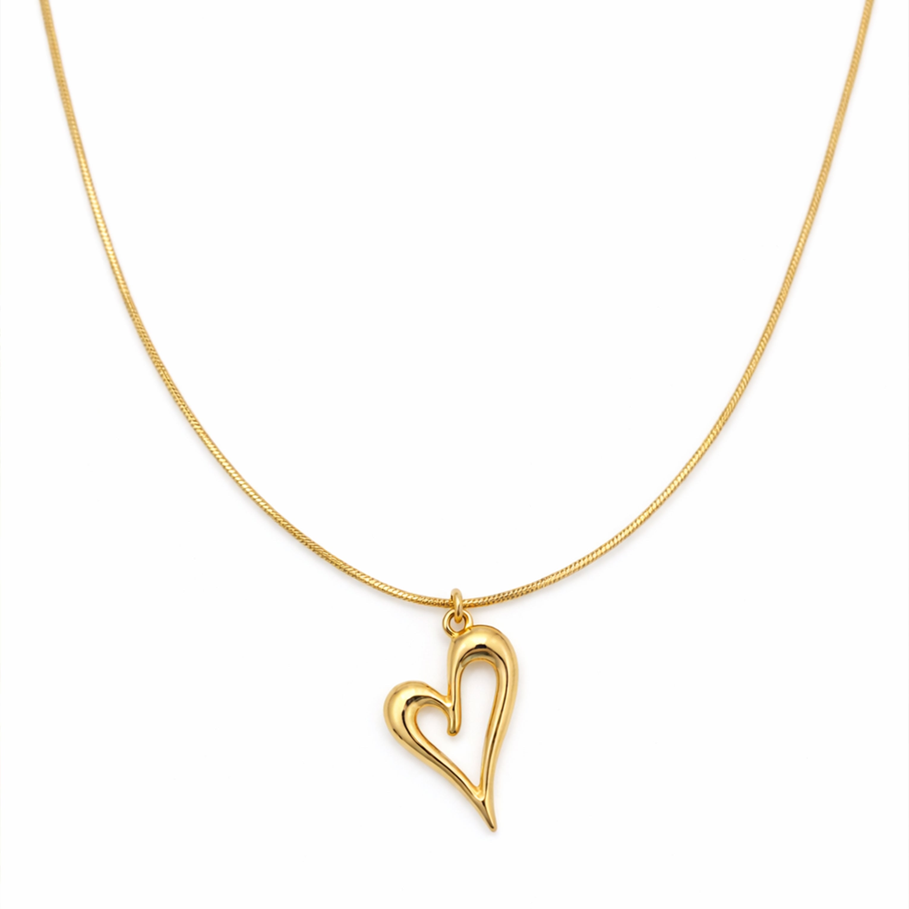 Gold-Toned Unclosed Love Accent Link Set GWN -62