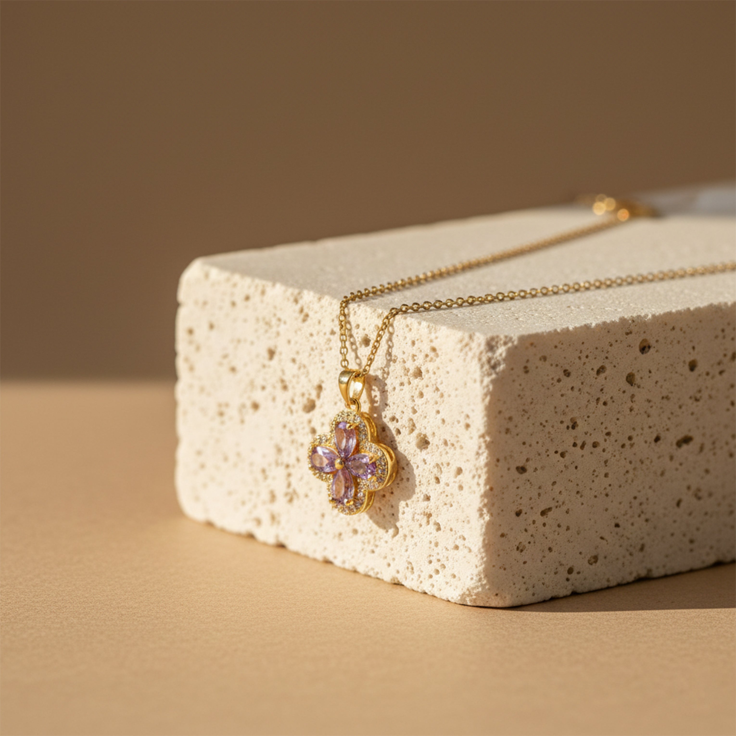 Lilac Foliage Locket Link Set GWN -97