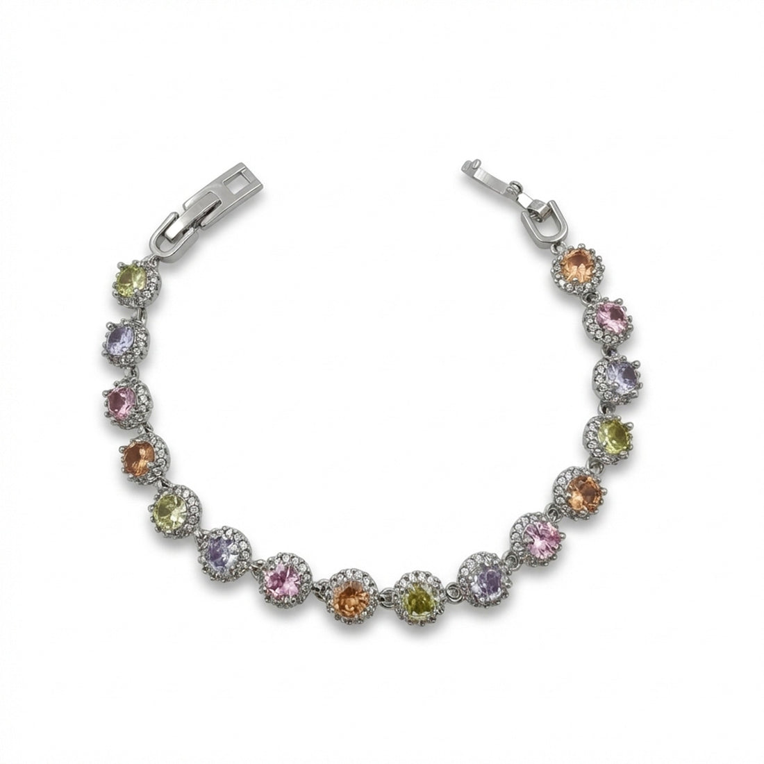 Silver Multi-Color Bracelet for women - Finora Jewels