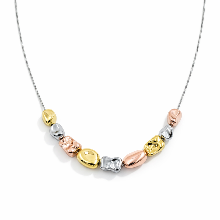 Trio Tone Sculpted Bead Link Set GWN -65