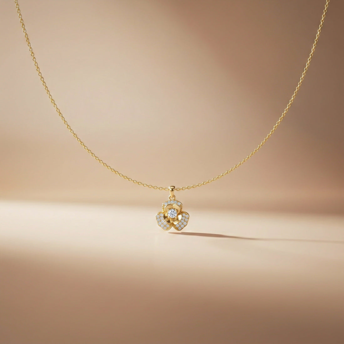 Bloom Zirconia Locket Link Set GWN -108
