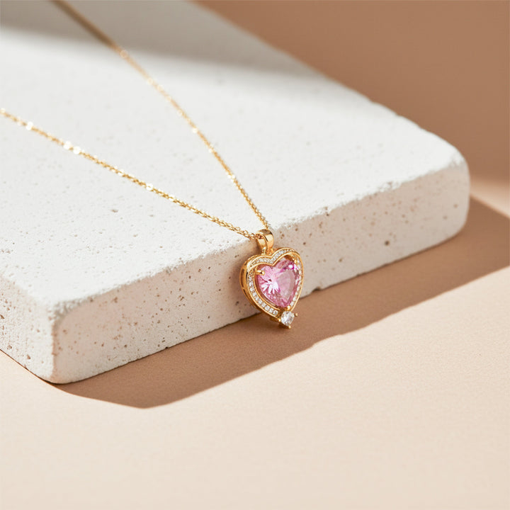 Love Cubic Zirconia Locket Link Set GWN -141