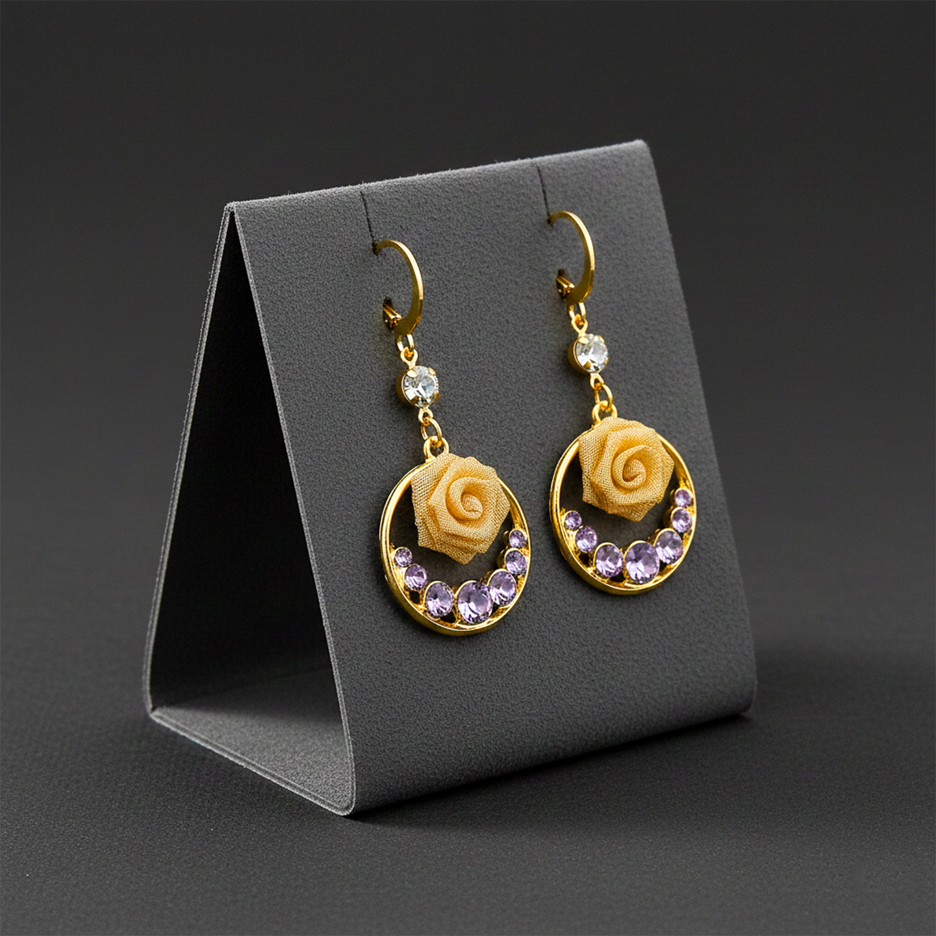 Women Stud Earrings Hoop Gold jewellery - Finora Jewels