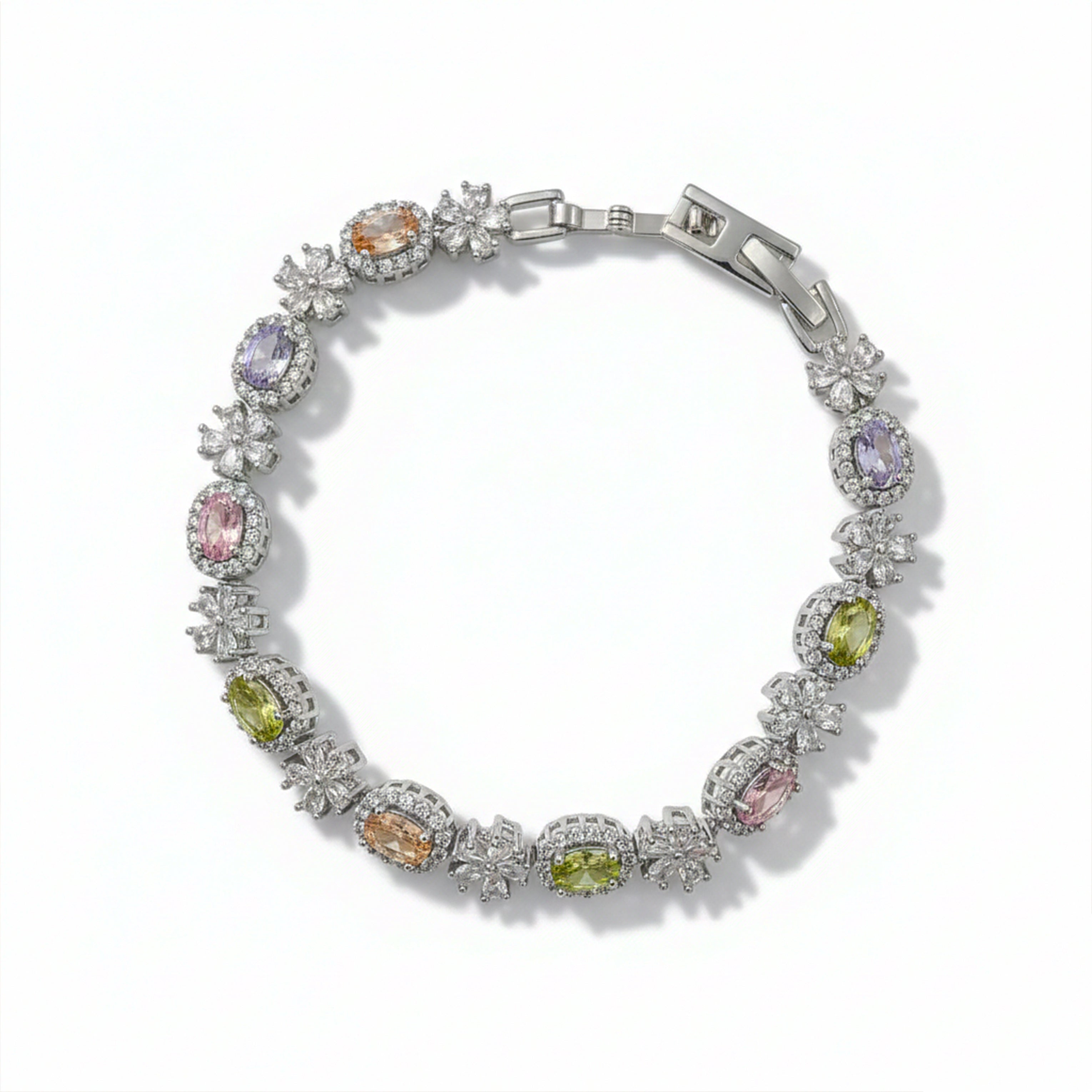 Multi-Coloro Earrings for women in Silver - Finora Jewels