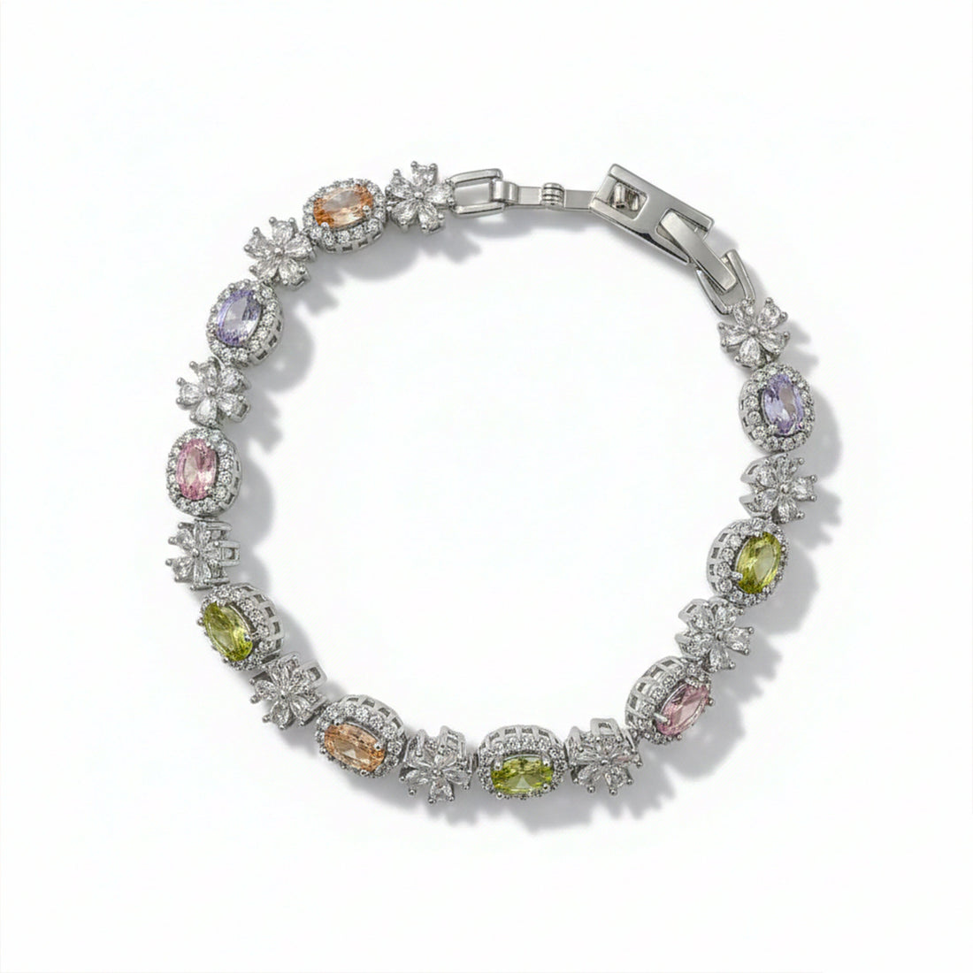 Multi-Coloro Earrings for women in Silver - Finora Jewels