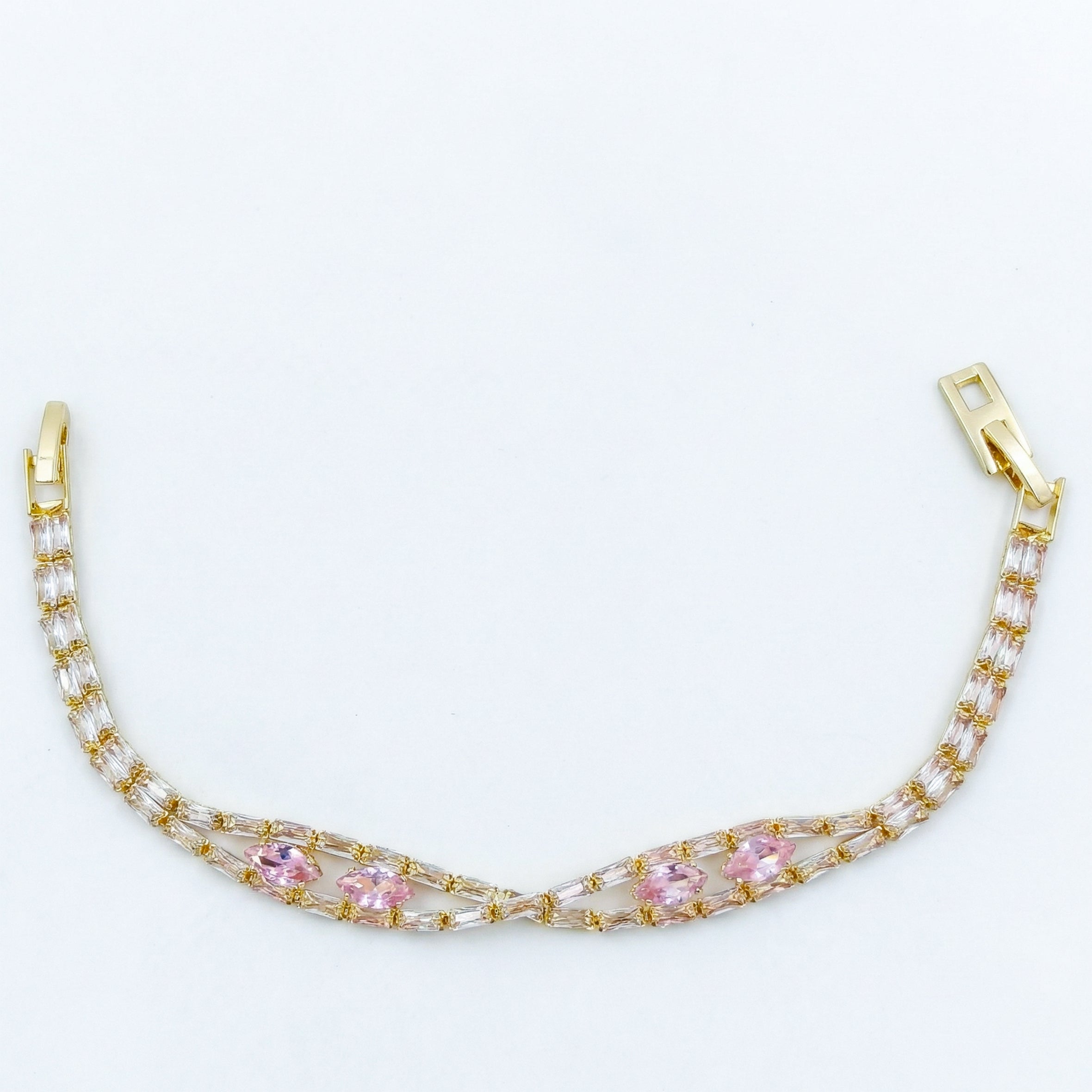 Women Bracelet Blush Pink Butterfly Gold jewellery - Finora Jewels