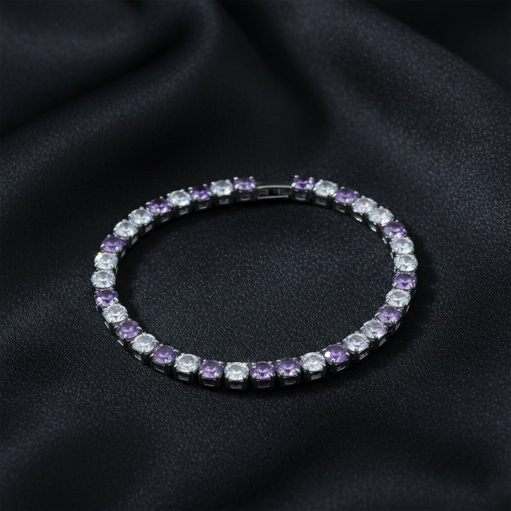 Amethyst & Zirconia Stone Line Kangan GWB -60
