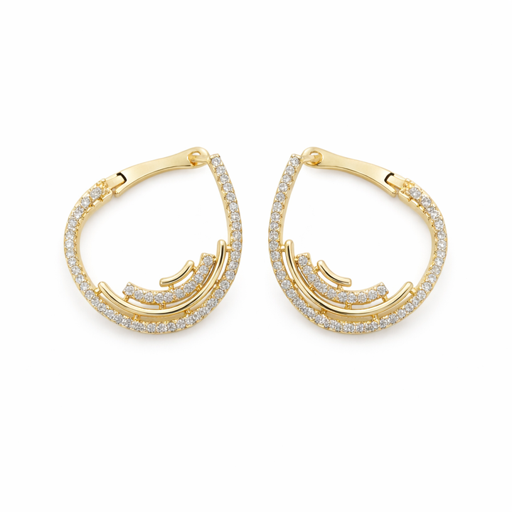 Ruhani Circle Loops Earring GWE -35
