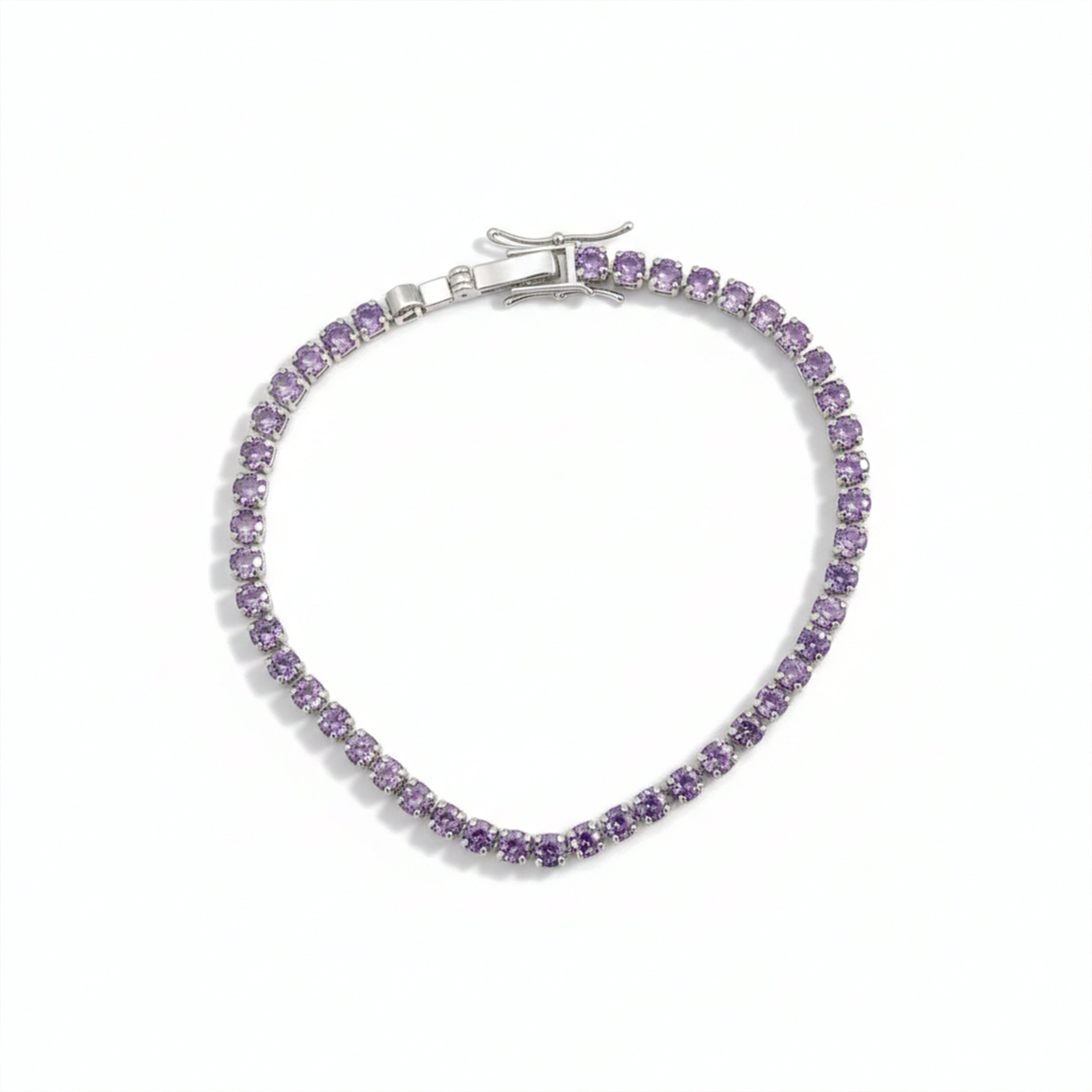 Regal Lilac Cubic Zirconia Kangan GEB -56