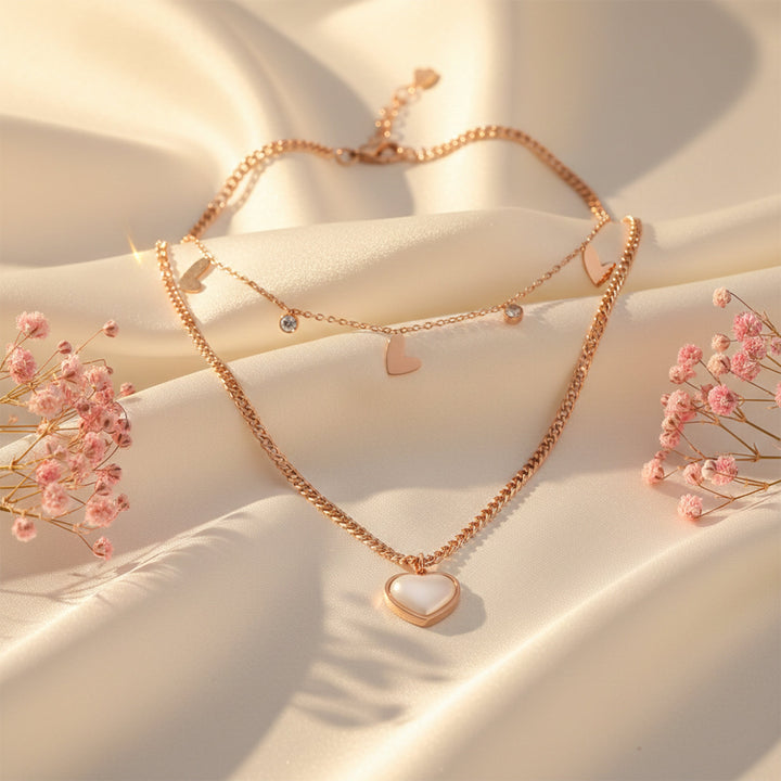 Moti Love 2 Tier Women Neckless Link GWN -17