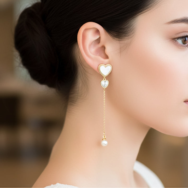 Moti Link Dangle Ear Studs GWE -87