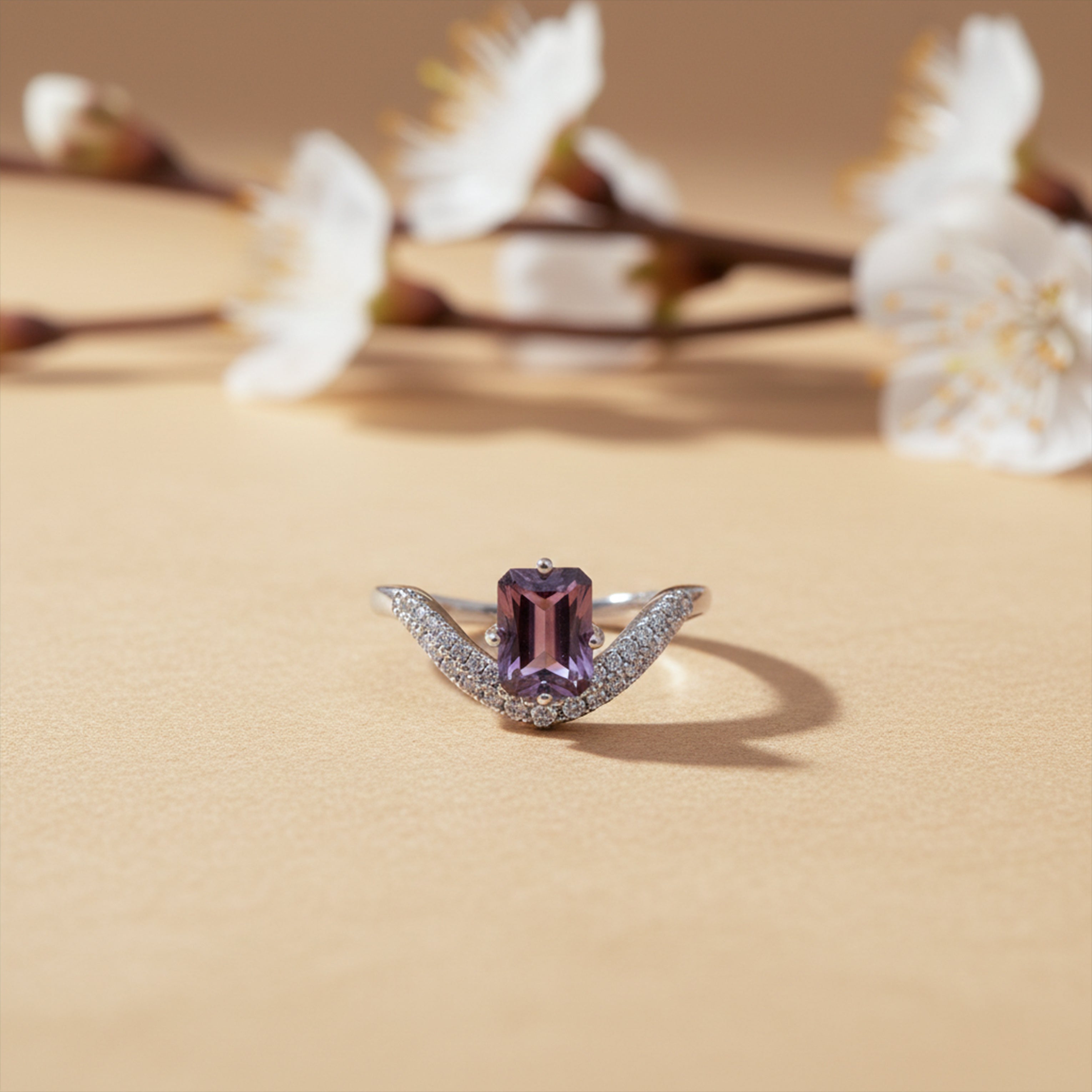 Silver Amethyst Band GWR -60