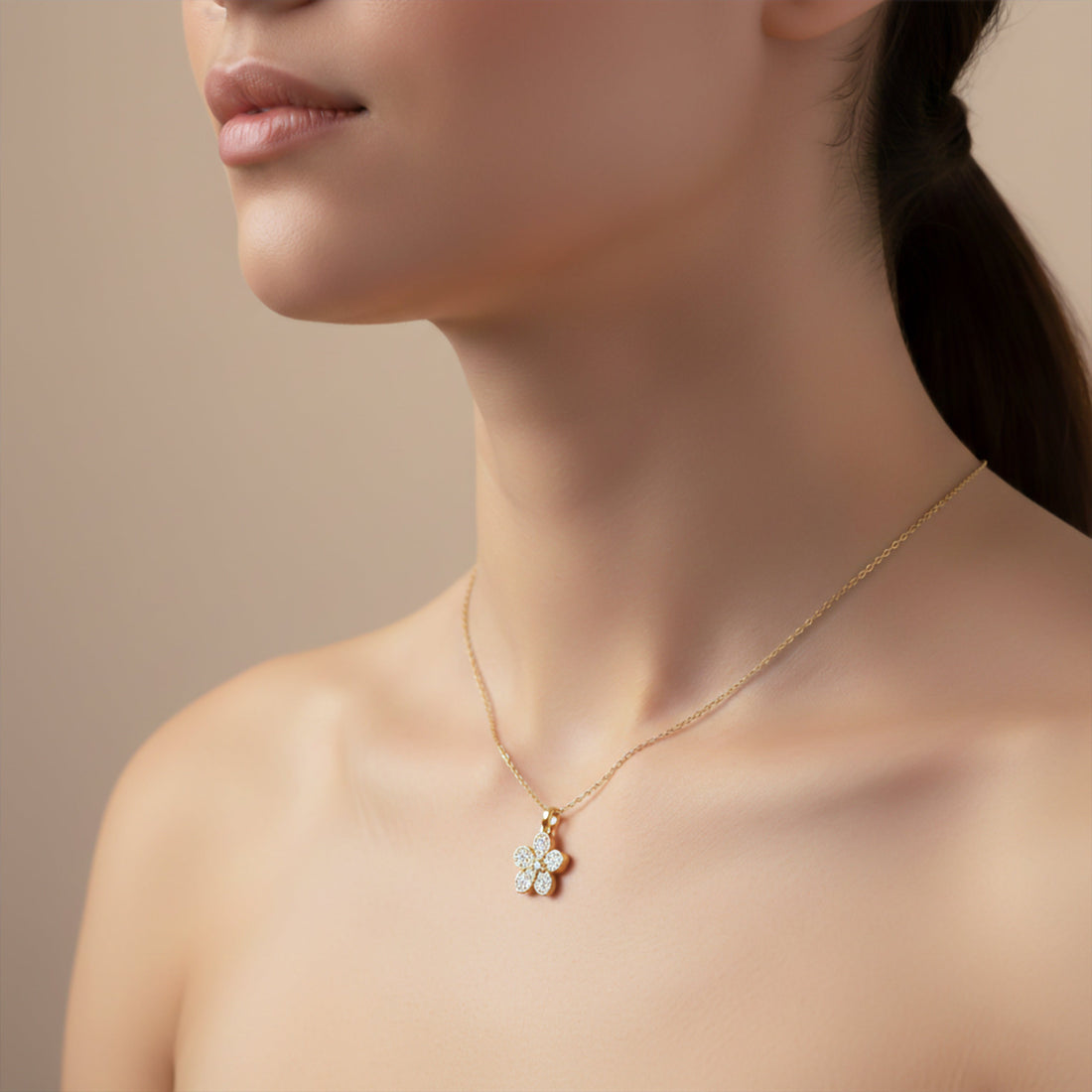Blossom Necklace for women in Gold - Finora Jewels
