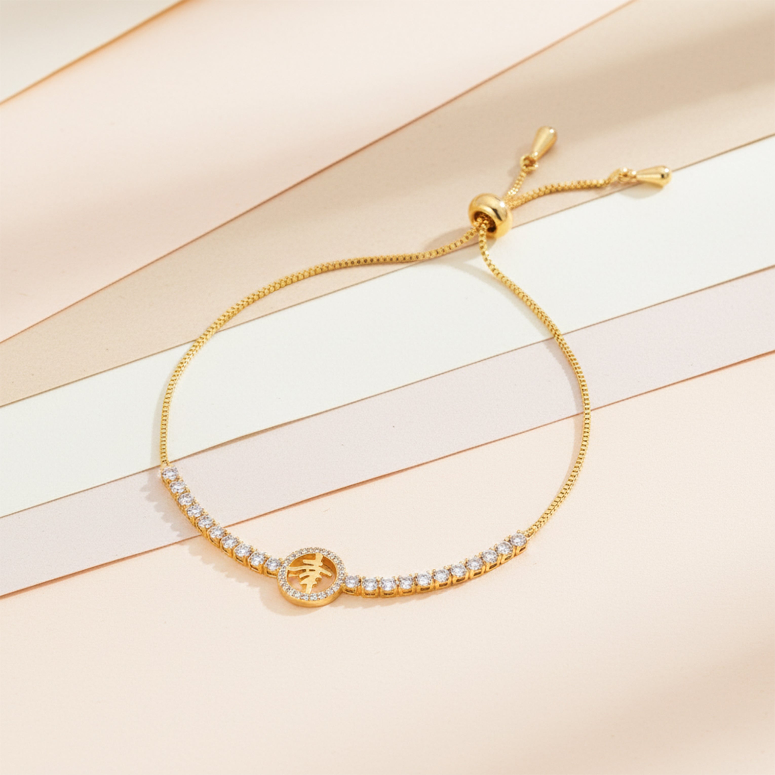 Gold Lucky Symbol Bracelet for women - Finora Jewels